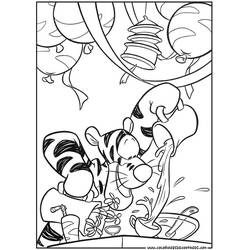 Dibujo Winnie Pooh (Personajes de Dibujos Animados) #28804 para imprimir y colorear