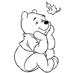 Dibujo para colorear: Winnie Pooh (Personajes de Dibujos Animados) #28805 - Dibujos para Colorear e Imprimir Gratis