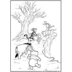 Dibujo Winnie Pooh (Personajes de Dibujos Animados) #28811 para imprimir y colorear
