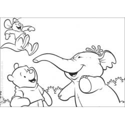 Dibujo para colorear: Winnie Pooh (Personajes de Dibujos Animados) #28833 - Dibujos para Colorear e Imprimir Gratis