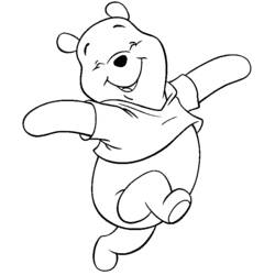 Dibujo para colorear: Winnie Pooh (Personajes de Dibujos Animados) #28863 - Dibujos para Colorear e Imprimir Gratis