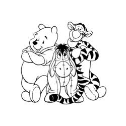 Dibujo para colorear: Winnie Pooh (Personajes de Dibujos Animados) #28900 - Dibujos para Colorear e Imprimir Gratis