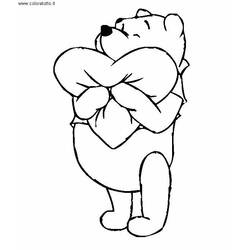 Dibujo para colorear: Winnie Pooh (Personajes de Dibujos Animados) #28907 - Dibujos para Colorear e Imprimir Gratis