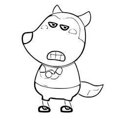 Dibujo para colorear: Wolfoo (Personajes de Dibujos Animados) #185561 - Dibujos para Colorear e Imprimir Gratis