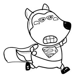 Dibujo para colorear: Wolfoo (Personajes de Dibujos Animados) #185563 - Dibujos para Colorear e Imprimir Gratis