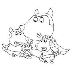 Dibujo para colorear: Wolfoo (Personajes de Dibujos Animados) #185567 - Dibujos para Colorear e Imprimir Gratis