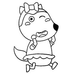 Dibujo para colorear: Wolfoo (Personajes de Dibujos Animados) #185571 - Dibujos para Colorear e Imprimir Gratis