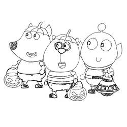 Dibujo para colorear: Wolfoo (Personajes de Dibujos Animados) #185575 - Dibujos para Colorear e Imprimir Gratis