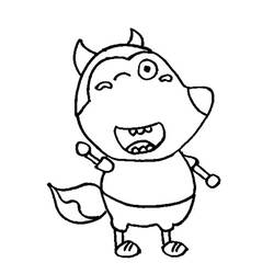 Dibujo para colorear: Wolfoo (Personajes de Dibujos Animados) #185576 - Dibujos para Colorear e Imprimir Gratis