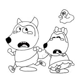 Dibujo para colorear: Wolfoo (Personajes de Dibujos Animados) #185578 - Dibujos para Colorear e Imprimir Gratis