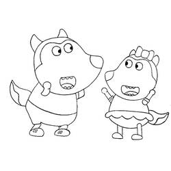 Dibujo para colorear: Wolfoo (Personajes de Dibujos Animados) #185579 - Dibujos para Colorear e Imprimir Gratis