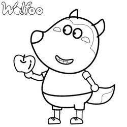 Dibujo para colorear: Wolfoo (Personajes de Dibujos Animados) #185581 - Dibujos para Colorear e Imprimir Gratis