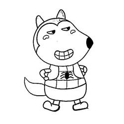 Dibujo para colorear: Wolfoo (Personajes de Dibujos Animados) #185595 - Dibujos para Colorear e Imprimir Gratis