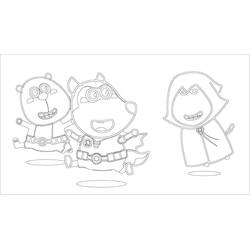 Dibujo para colorear: Wolfoo (Personajes de Dibujos Animados) #185596 - Dibujos para Colorear e Imprimir Gratis
