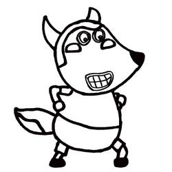 Dibujo para colorear: Wolfoo (Personajes de Dibujos Animados) #185599 - Dibujos para Colorear e Imprimir Gratis