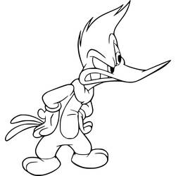 Dibujo Woody Woodpecker (Personajes de Dibujos Animados) #208892 para imprimir y colorear