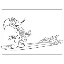 Dibujo Woody Woodpecker (Personajes de Dibujos Animados) #208922 para imprimir y colorear