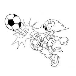 Dibujo para colorear: Woody Woodpecker (Personajes de Dibujos Animados) #28411 - Dibujos para Colorear e Imprimir Gratis
