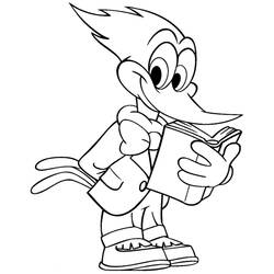 Dibujo para colorear: Woody Woodpecker (Personajes de Dibujos Animados) #28427 - Dibujos para Colorear e Imprimir Gratis