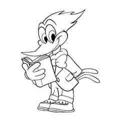 Dibujo para colorear: Woody Woodpecker (Personajes de Dibujos Animados) #28564 - Dibujos para Colorear e Imprimir Gratis