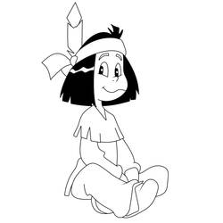 Dibujo para colorear: Yakari (Personajes de Dibujos Animados) #201101 - Dibujos para Colorear e Imprimir Gratis