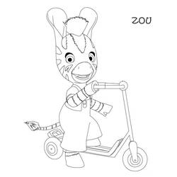 Dibujo para colorear: Zou (Personajes de Dibujos Animados) #24577 - Dibujos para Colorear e Imprimir Gratis
