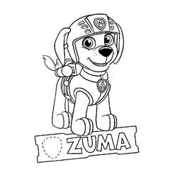 Dibujo para colorear: Zuma PAW Patrol (Personajes de Dibujos Animados) #181685 - Dibujos para Colorear e Imprimir Gratis
