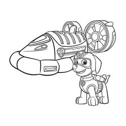 Dibujo para colorear: Zuma PAW Patrol (Personajes de Dibujos Animados) #181692 - Dibujos para Colorear e Imprimir Gratis