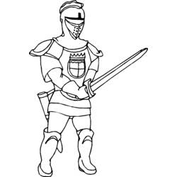 Dibujos para colorear: Caballero - Dibujos para Colorear e Imprimir Gratis