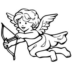 Dibujos para colorear: Cupido - Dibujos para Colorear e Imprimir Gratis