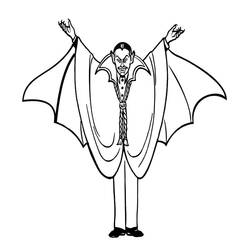 Dibujo para colorear: Drácula (Personajes de Fantasía y Aventura) #204050 - Dibujos para Colorear e Imprimir Gratis