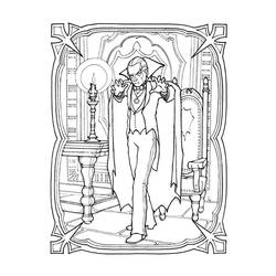 Dibujo para colorear: Drácula (Personajes de Fantasía y Aventura) #204051 - Dibujos para Colorear e Imprimir Gratis