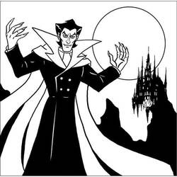 Dibujo para colorear: Drácula (Personajes de Fantasía y Aventura) #204054 - Dibujos para Colorear e Imprimir Gratis
