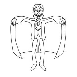 Dibujos para colorear: Drácula - Dibujos para Colorear e Imprimir Gratis