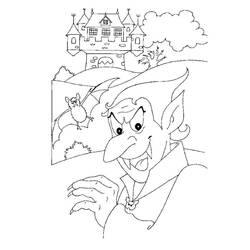 Dibujo para colorear: Drácula (Personajes de Fantasía y Aventura) #204057 - Dibujos para Colorear e Imprimir Gratis