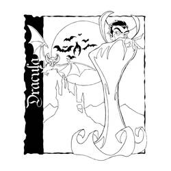 Dibujo para colorear: Drácula (Personajes de Fantasía y Aventura) #204058 - Dibujos para Colorear e Imprimir Gratis