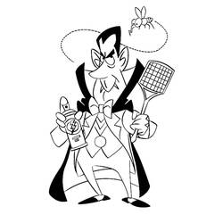 Dibujo para colorear: Drácula (Personajes de Fantasía y Aventura) #204059 - Dibujos para Colorear e Imprimir Gratis