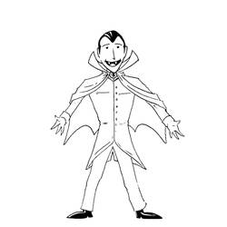 Dibujo para colorear: Drácula (Personajes de Fantasía y Aventura) #204063 - Dibujos para Colorear e Imprimir Gratis