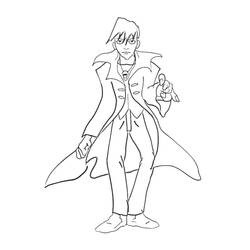 Dibujo para colorear: Drácula (Personajes de Fantasía y Aventura) #204065 - Dibujos para Colorear e Imprimir Gratis