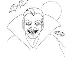 Dibujo para colorear: Drácula (Personajes de Fantasía y Aventura) #204066 - Dibujos para Colorear e Imprimir Gratis