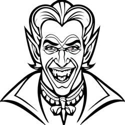 Dibujo para colorear: Drácula (Personajes de Fantasía y Aventura) #204069 - Dibujos para Colorear e Imprimir Gratis