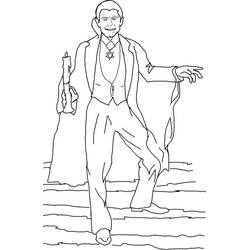Dibujo para colorear: Drácula (Personajes de Fantasía y Aventura) #204070 - Dibujos para Colorear e Imprimir Gratis