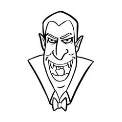 Dibujo para colorear: Drácula (Personajes de Fantasía y Aventura) #204073 - Dibujos para Colorear e Imprimir Gratis