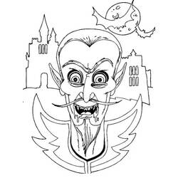 Dibujo para colorear: Drácula (Personajes de Fantasía y Aventura) #204076 - Dibujos para Colorear e Imprimir Gratis