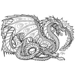 Dibujos para colorear: Dragón - Dibujos para Colorear e Imprimir Gratis