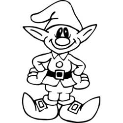 Dibujos para colorear: Elfo - Dibujos para Colorear e Imprimir Gratis
