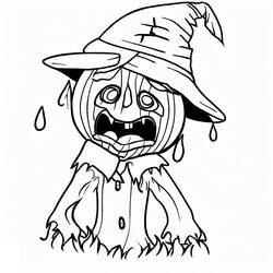 Dibujo para colorear: Espantapájaros (Personajes de Fantasía y Aventura) #187711 - Dibujos para Colorear e Imprimir Gratis