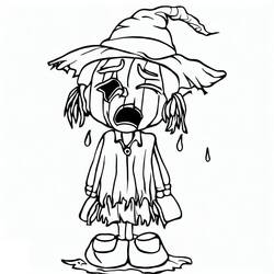 Dibujo para colorear: Espantapájaros (Personajes de Fantasía y Aventura) #187712 - Dibujos para Colorear e Imprimir Gratis