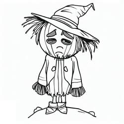 Dibujo para colorear: Espantapájaros (Personajes de Fantasía y Aventura) #187714 - Dibujos para Colorear e Imprimir Gratis