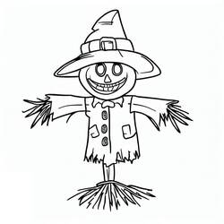 Dibujo para colorear: Espantapájaros (Personajes de Fantasía y Aventura) #187717 - Dibujos para Colorear e Imprimir Gratis
